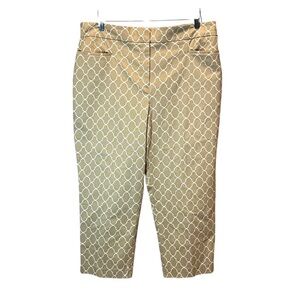 New Ann Taylor Factory Women’s Cropped Pants Size 16 Curvy Pattern Preppy NWT